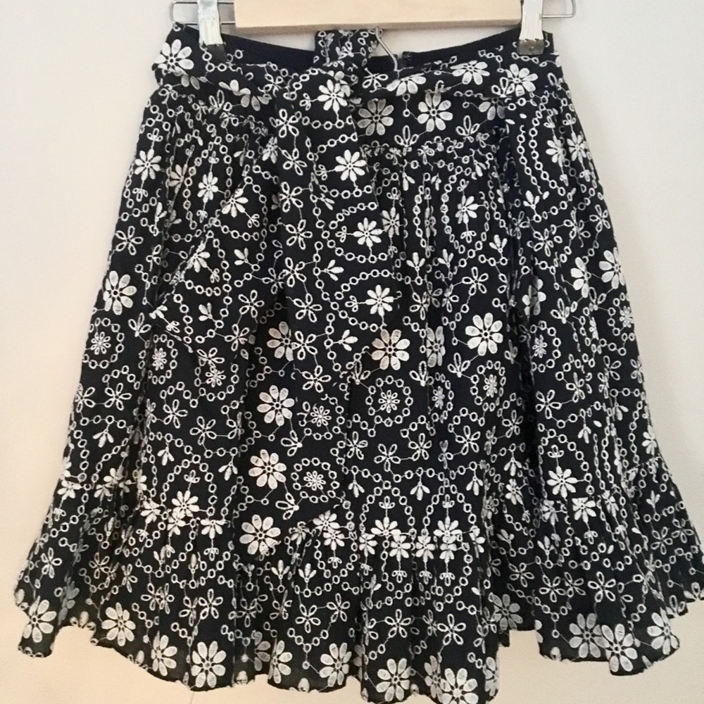 Kate Spade Navy Eyelet Skirt